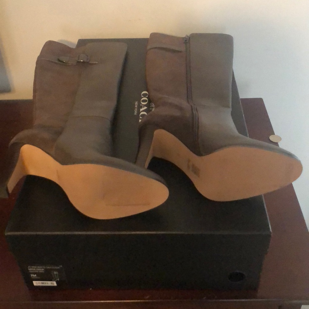 Coach Suede and Leather boots.